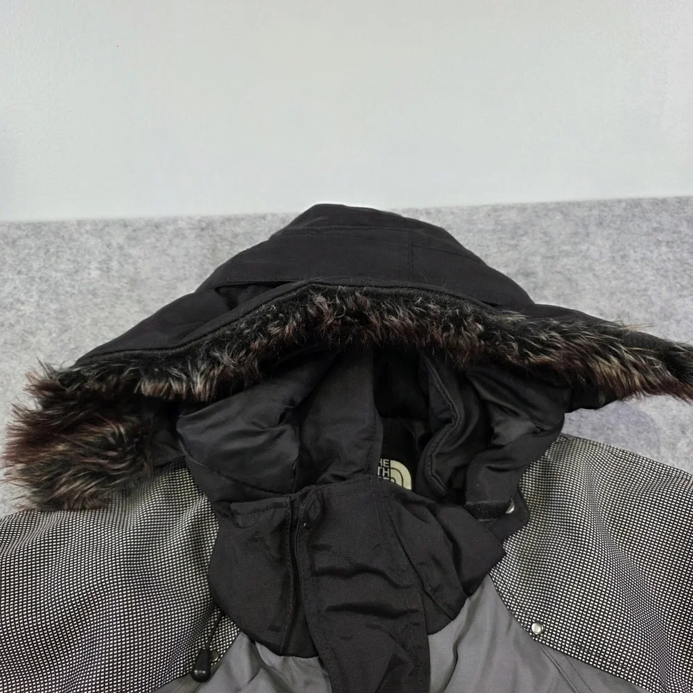 The North Face Steep Tech 600 LTD Jacket Mens XL Black Hooded Belted Ski Parka